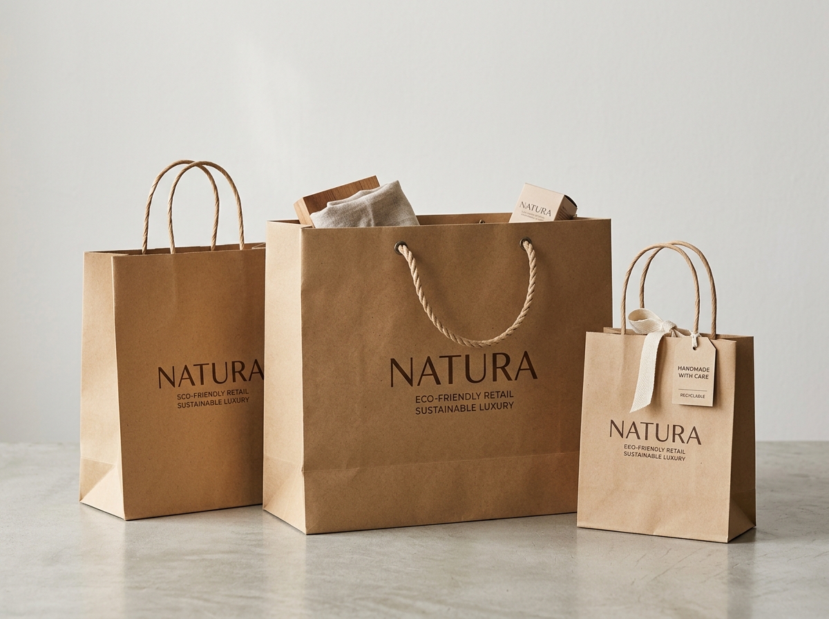 Kraft Paper Shopping Bags